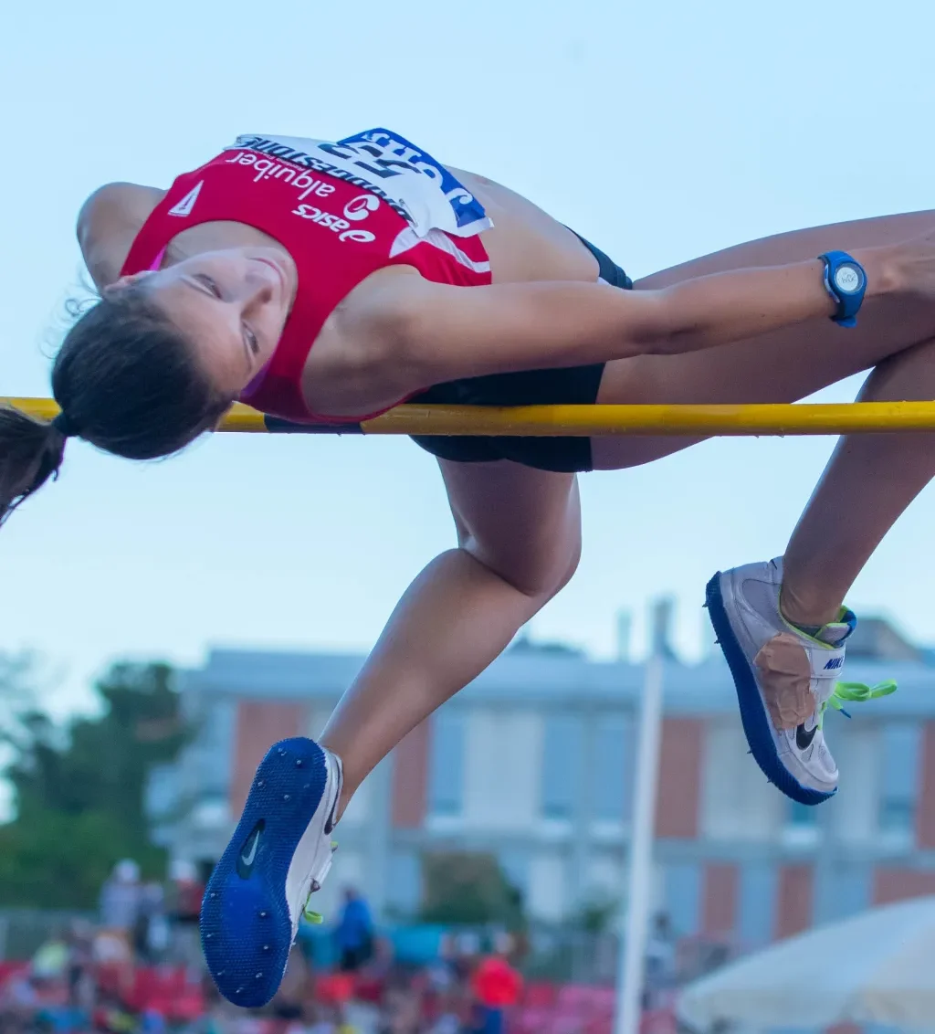 Imagen de Beatriz corriendo una maratón